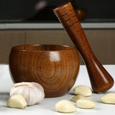 Wooden Mortar & Pestle
